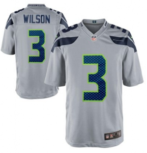 Russell Wilson Gray Jersey