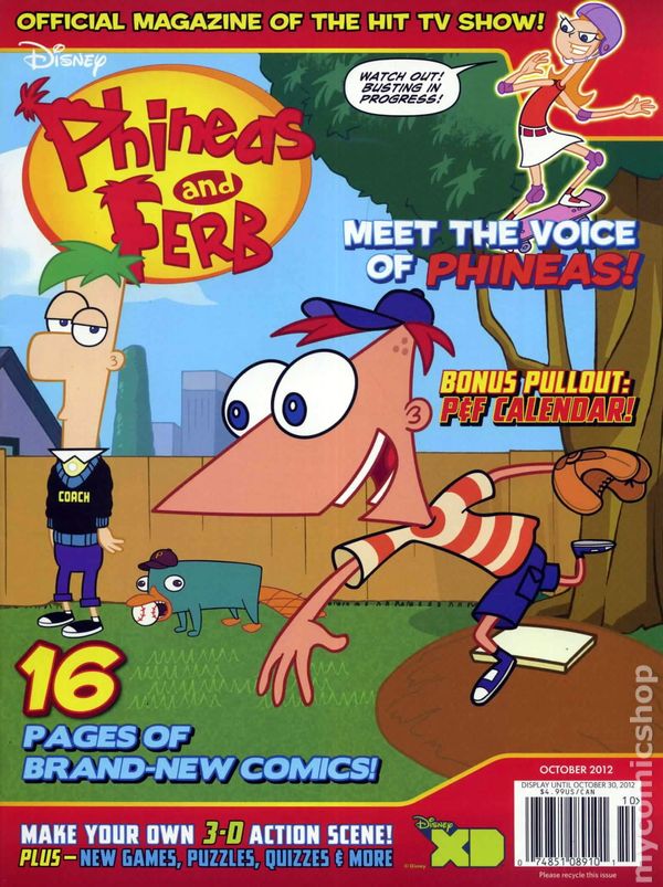 phineas and ferb magazine