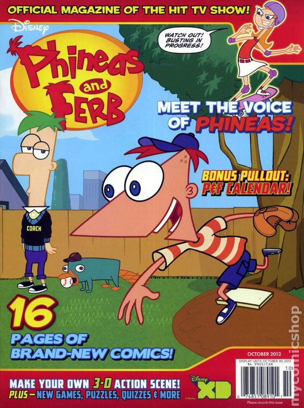 Phineas and Ferb Magazine – $13.99 For A One Year Subscription – Today Only!