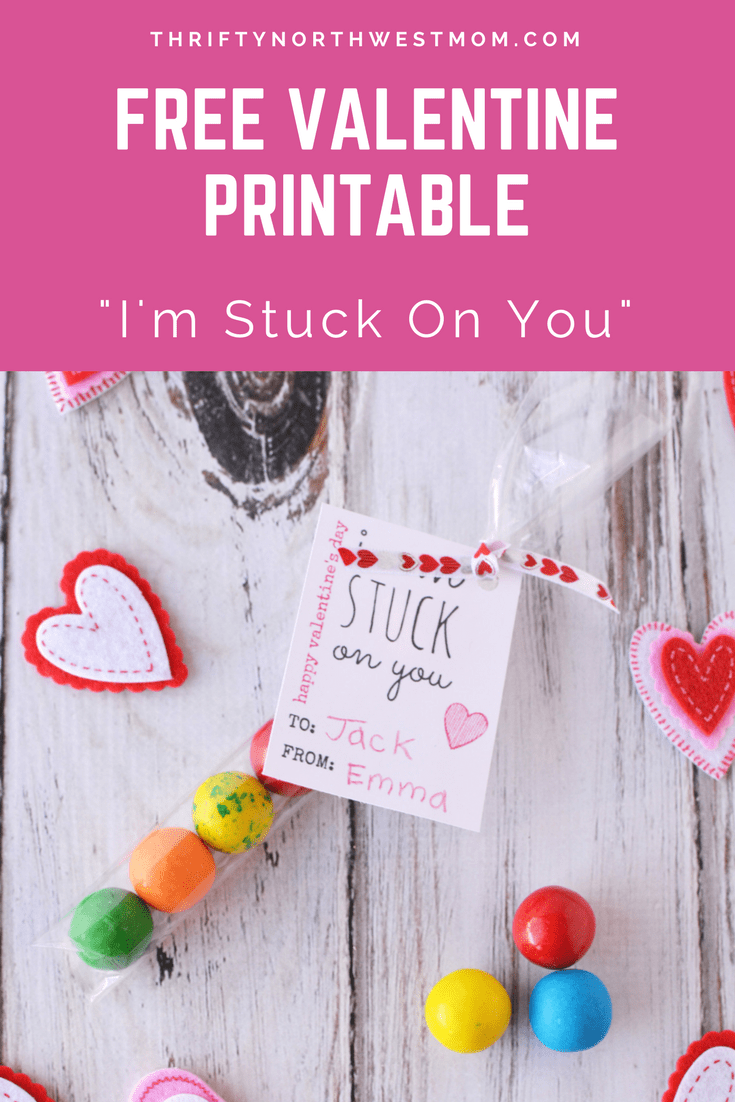 hello emma: stuck on you  Valentine stickers, Valentines printables free,  Valentine's day printables