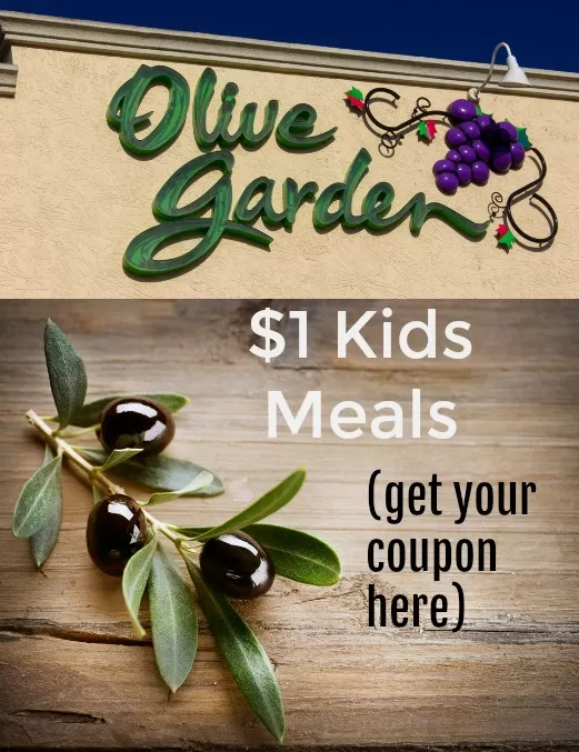 Olive Garden Kids meals $1