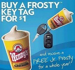 Get FREE Wendy’s Frosty’s All Summer, When You Buy A $1 Keychain Tag (& Help Kids Too)!