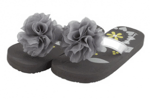Gray Flip Flops