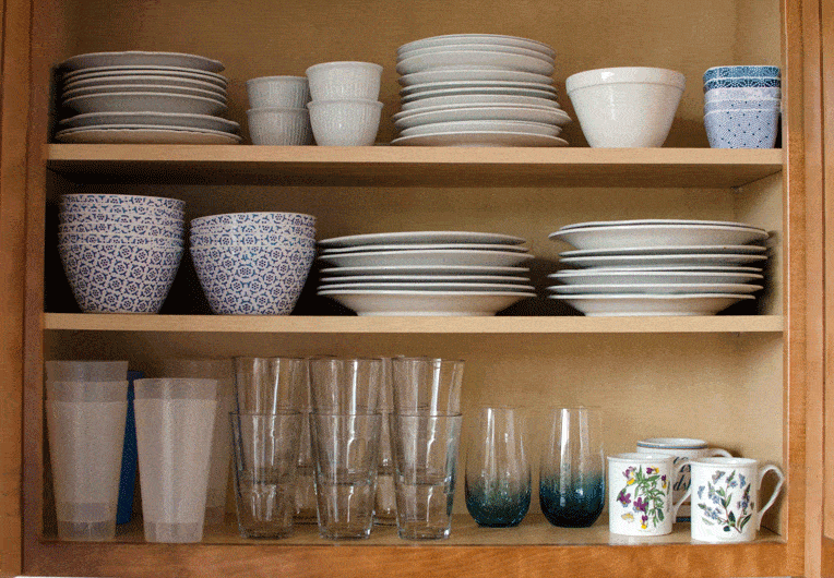Organizing-dish-cupboard