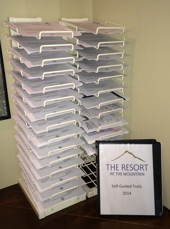 Trail guides at Resort at the Mountain