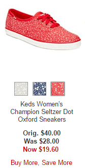 Keds Women's Champion Seltzer Dot Oxford Sneakers
