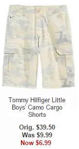 Tommy Hilfiger Little Boys' Camo Cargo Shorts