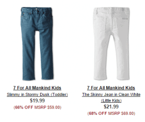 7 for all mankind kids jeans