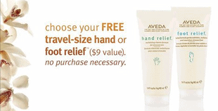 Aveda Free Sample – Travel-Size of Hand or Foot Relief Lotion