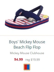 Boys' Mickey Mouse Beach Flip Flop