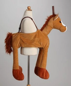 Brown Plush Ride-On Horse Dress-Up Outfit