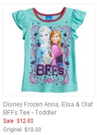 Disney Frozen Anna, Elsa & Olaf BFFs Tee - Toddler