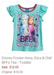 Disney Frozen Anna, Elsa & Olaf BFFs Tee - Toddler