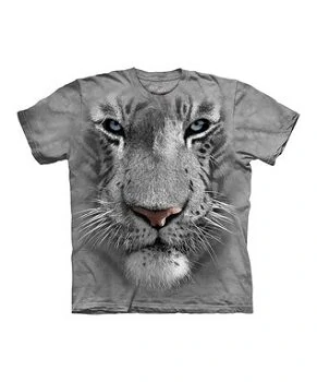 Gray Tiger Face Tee - Toddler & Kids