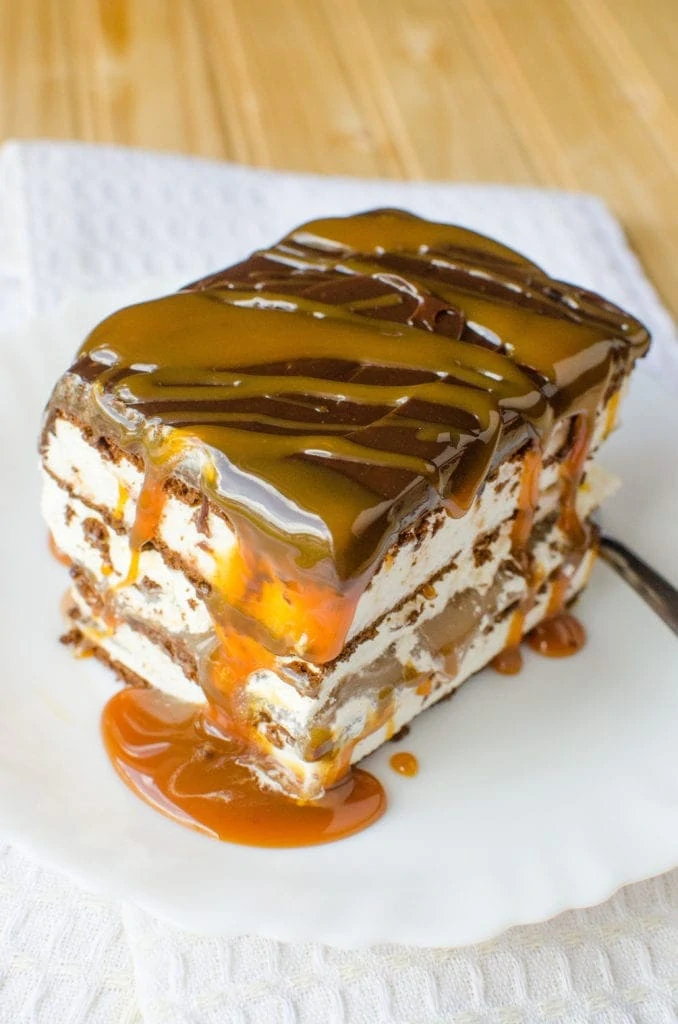 Salted Caramel & Fudge Ice Cream cake