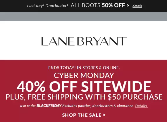Lane Bryant Coupon Code