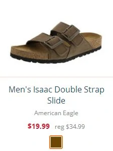 Men's Isaac Double Strap Slide