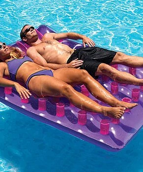 Purple Double Floating Pool Raft