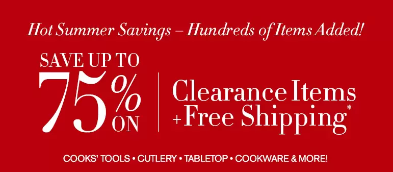Williams Sonoma Clearance Sale – Free Shipping & Up to 75% off Clearance Prices