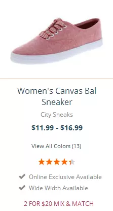 Women's Canvas Bal Sneaker
