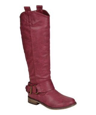Berry Rider Buckle Boot