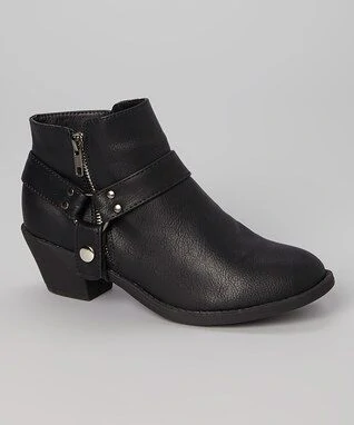 Black Moto Bootie