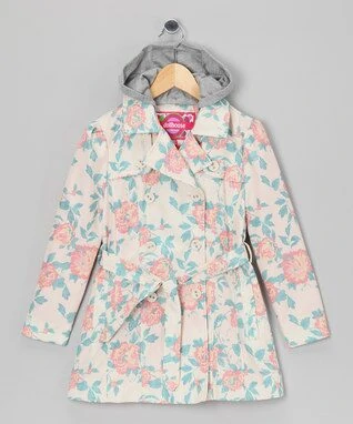 Floral Trench Coat