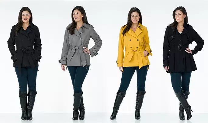 G.E.T. Women’s Jacket or Half Trench $16.93!