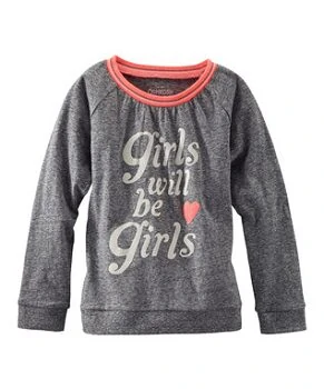 Heather Gray 'Girls Will Be Girls' Tee - Girls