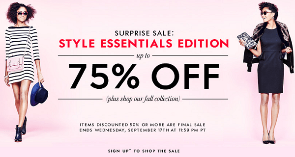 Kate Spade Sale - Up to 75% off with Surprise Sale through