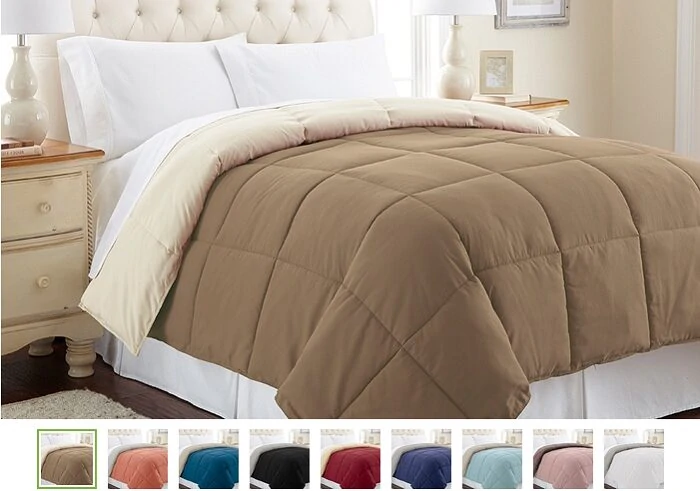 Reversible Down-Alternative Comforter As Low As $24.99!