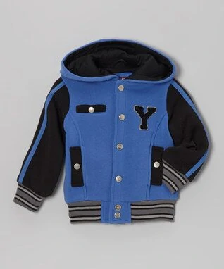 Royal Blue 'Y' Varsity Hooded Jacket