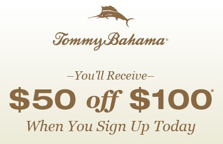 tommy bahama $50 off