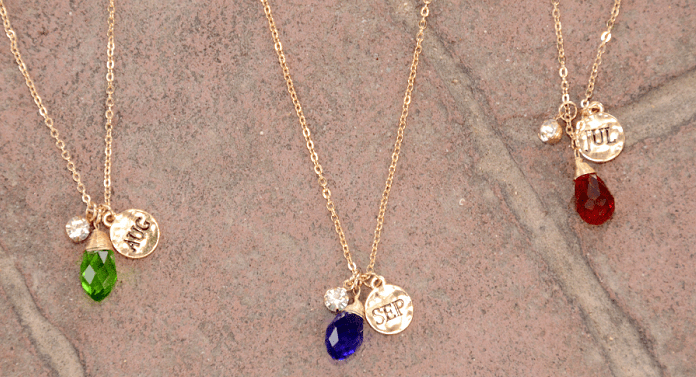 Birthstone Necklace Only $4.99 With FREE Shipping