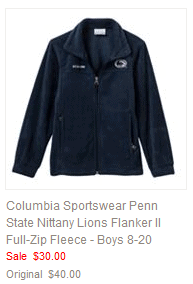 Columbia Sportswear Penn State Nittany Lions Flanker II Full-Zip Fleece