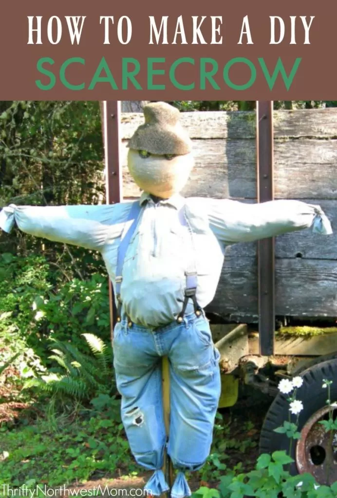 DIY Scarecrow – How to Make A Scarecrow with Items Around The House!