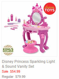 Disney Princess Sparkling Light & Sound Vanity Set