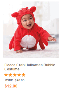 Fleece Crab Halloween Bubble Costume