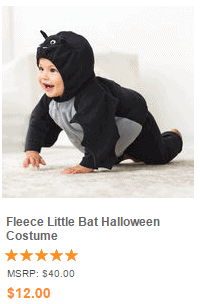 Fleece Little Bat Halloween Costume