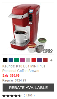 Keurig® K10 B31 MINI Plus Personal Coffee Brewer