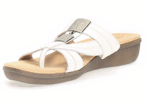 NATURALIZER White Leather Sandals