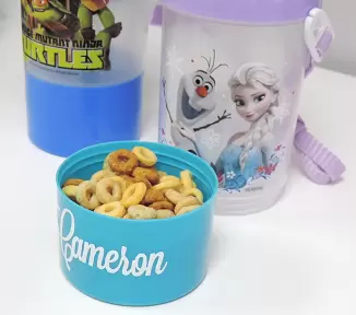 Personalized Bottles With Snack Holder $6.99!