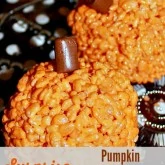 Pumpkin Rice Krispie Treats with Surprise