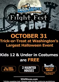 Wild Waves Fright Fest FREE Admission for Kids on Halloween