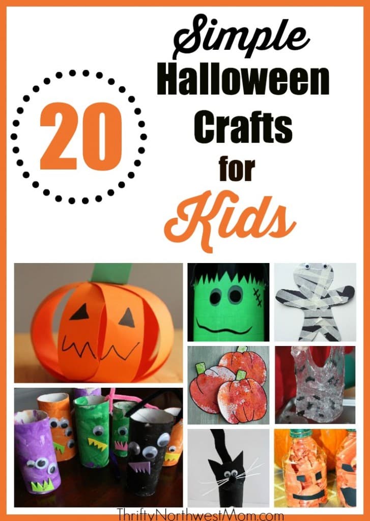 Simple Halloween Crafts for Kids – 20 Fun Fall & Halloween Ideas!