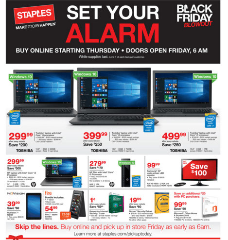 Staples Black Friday Deals for 2017!