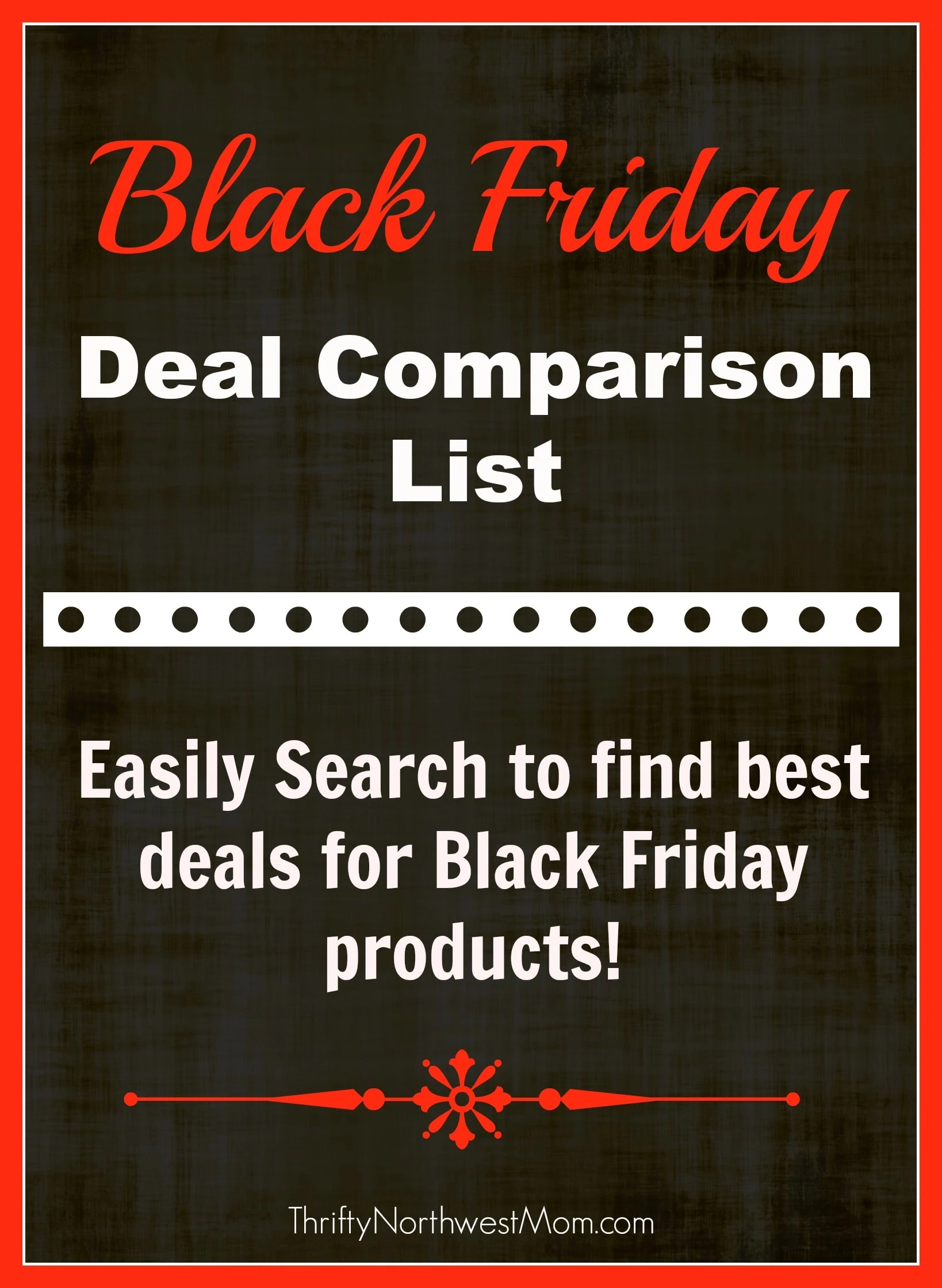 Black Friday Deal Comparison list