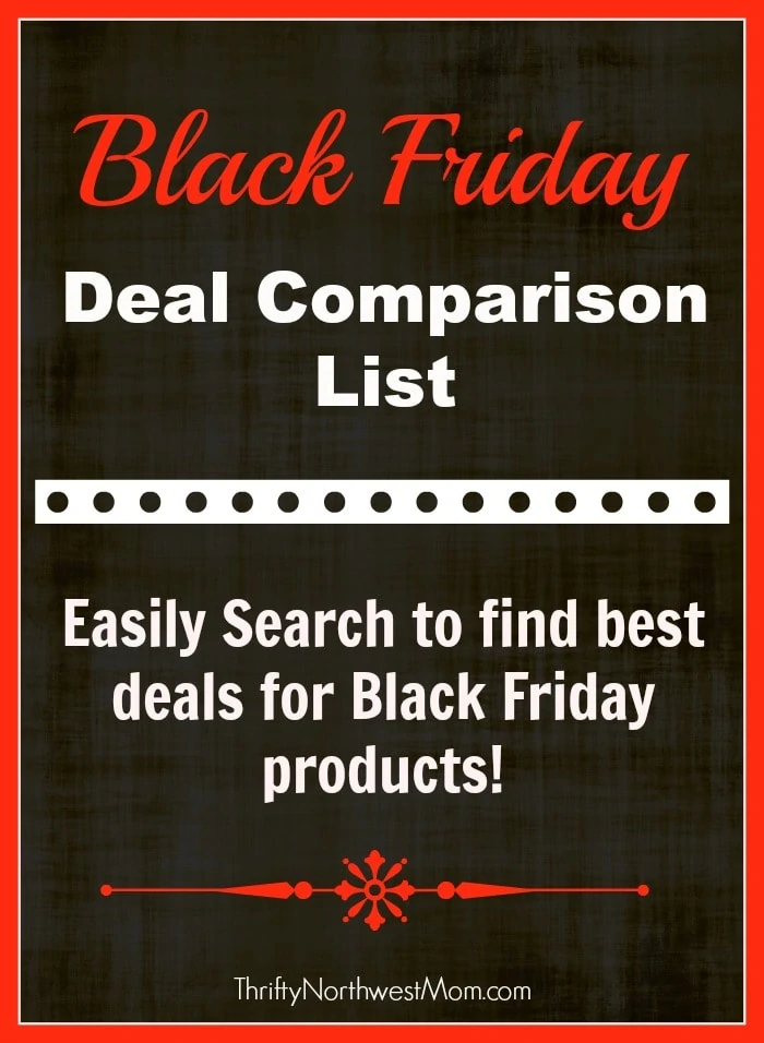 Black Friday Deal Comparison Price List – Easily Search for Best Price on Black Friday Sale Items