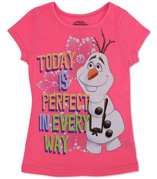 Disney Little Girls' Frozen Olaf Perfect Day Tee