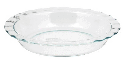 Pyrex Grip Rite 9.5 Glass Pie Pan - Clear